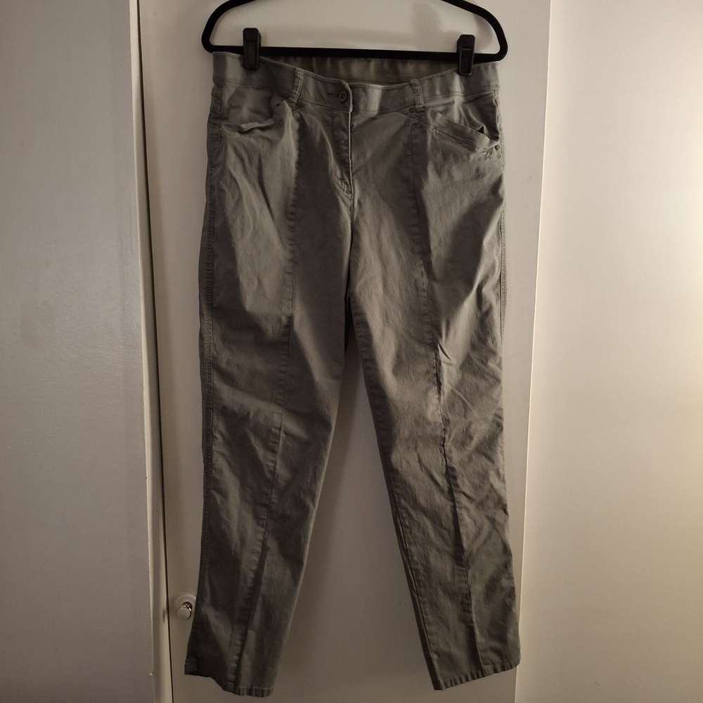 Chico's Women's Olive Chinos